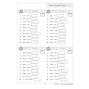 Year 4 Maths Study & Workbook Pack (Ages 8-9) Look Inside Image 4