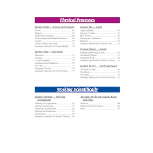 Year 4 Science Study & Workbook Pack (Ages 8-9) Look Inside Image 2