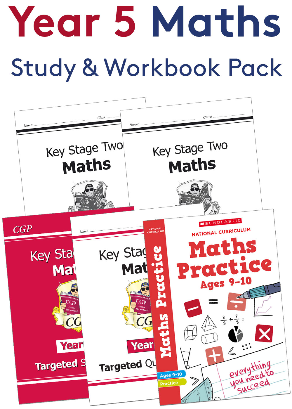 Year 5 Maths Study & Workbook Pack (Ages 9-10)