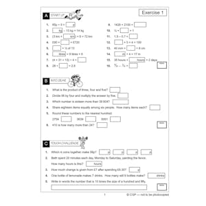 Year 5 Mental Maths Workout Book (Ages 9-10) Look Inside Image 2