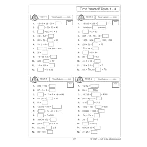 Year 5 Mental Maths Workout Book (Ages 9-10) Look Inside Image 4