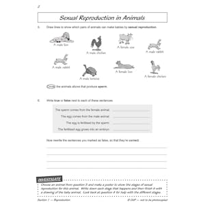 Year 5 Science Workout - Life Cycles & Reproduction (Ages 9-10) Look Inside Image 5