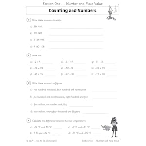 Year 6 Maths Study & Workbook Pack (Ages 10-11) Look Inside Image 1