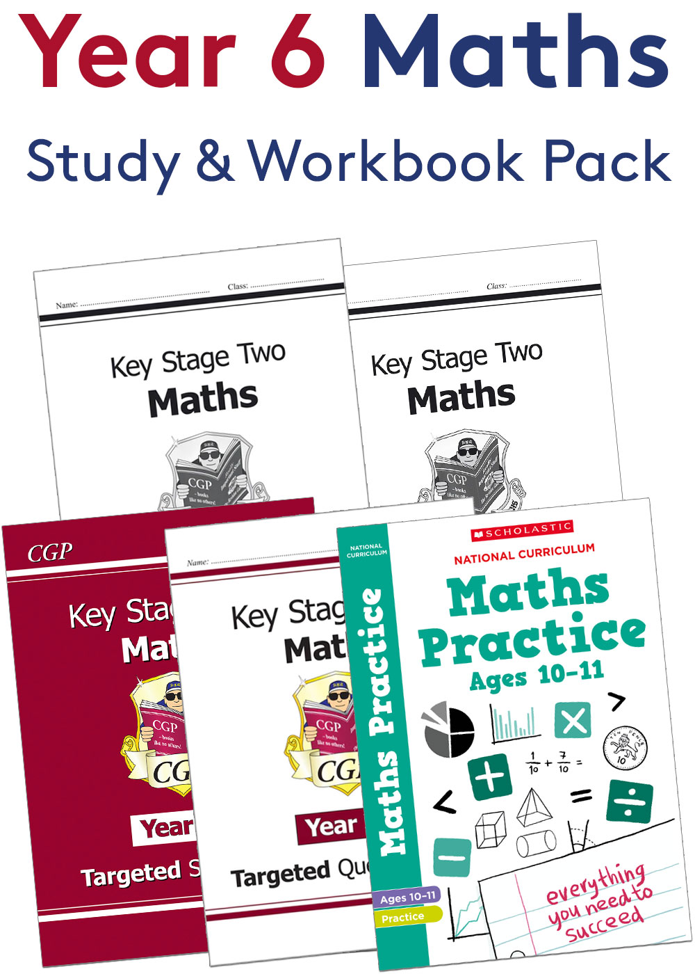 Year 6 Maths Study & Workbook Pack (Ages 10-11)