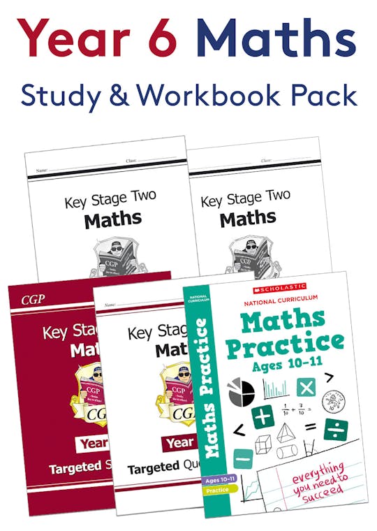 Year 6 Maths Study & Workbook Pack (Ages 10-11)