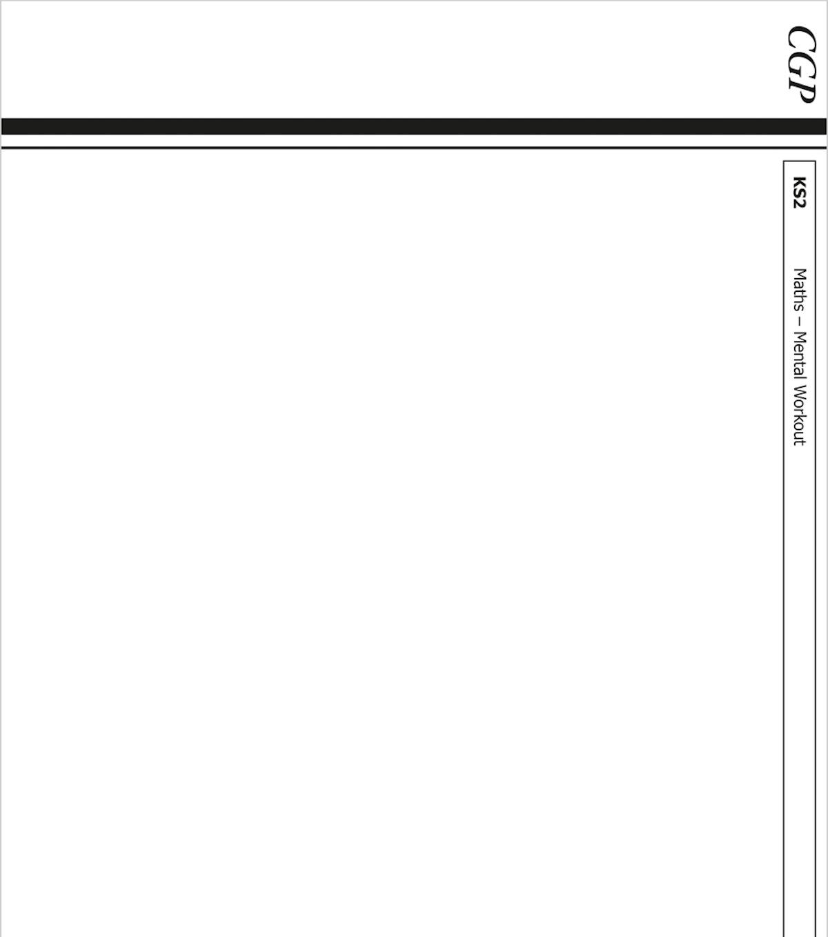 Year 6 Mental Maths Workout Book back cover showing practice questions and timed tests