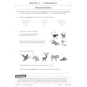 Year 6 Science Workout - Evolution & Inheritance (Ages 10-11) Look Inside Image 2