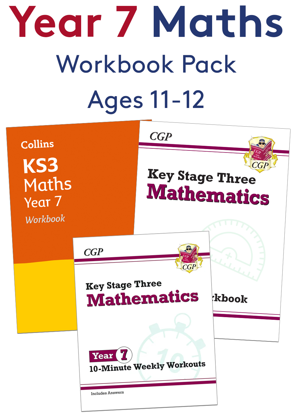 Year 7 Maths Workbook Pack (Ages 11-12)