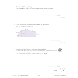 Year 8 Maths Study & Workbook Pack (Ages 12-13) Look Inside Image 17