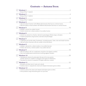 Year 8 Maths Workbook Pack (Ages 12-13) Look Inside Image 7