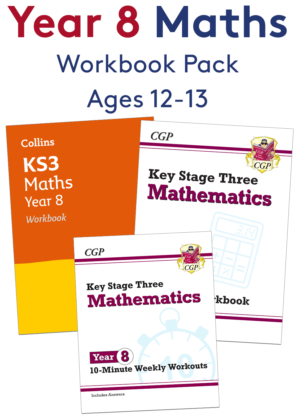 Year 8 Maths Workbook Pack (Ages 12-13)
