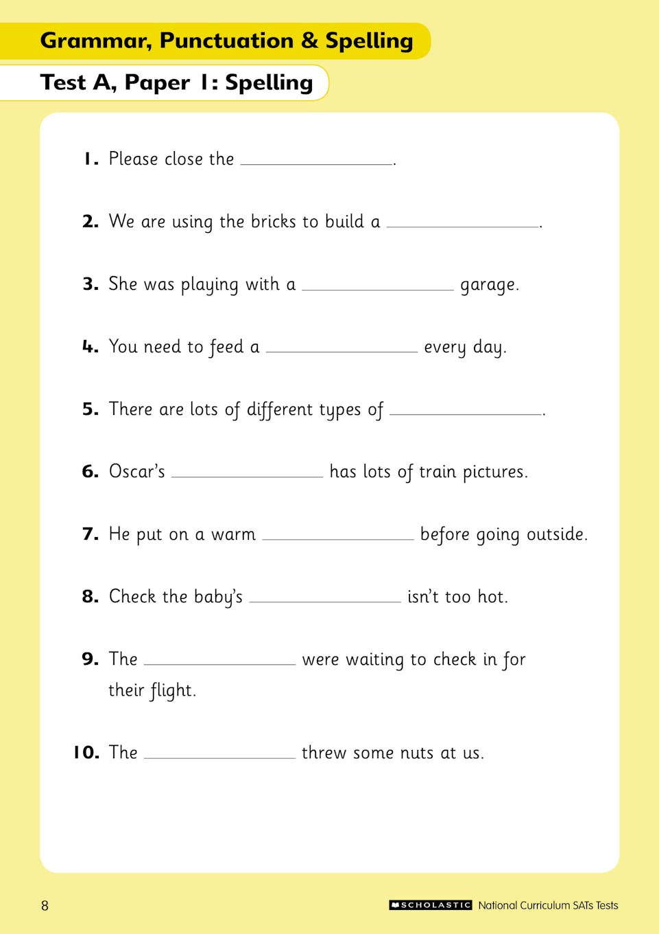 Sample of KS1 SATs Practice Papers Pack Y2 Ages 6-7 Scholastic with Answers NEW ()