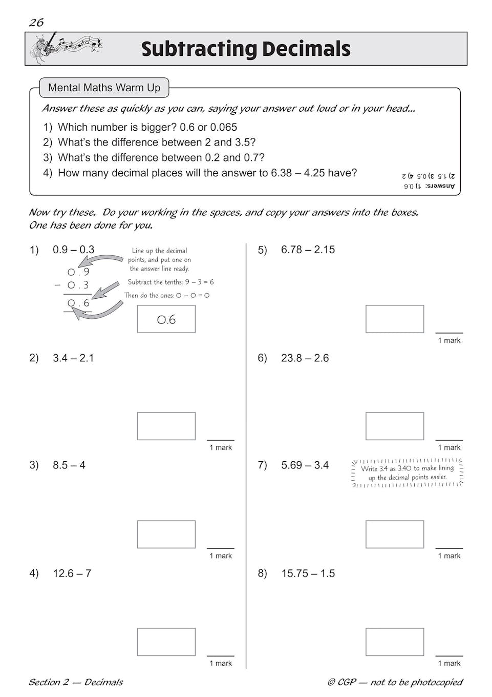 Sample of KS2 Maths SAT Buster Book Set 2026 Ages 10-11 CGP with Answers NEW ()