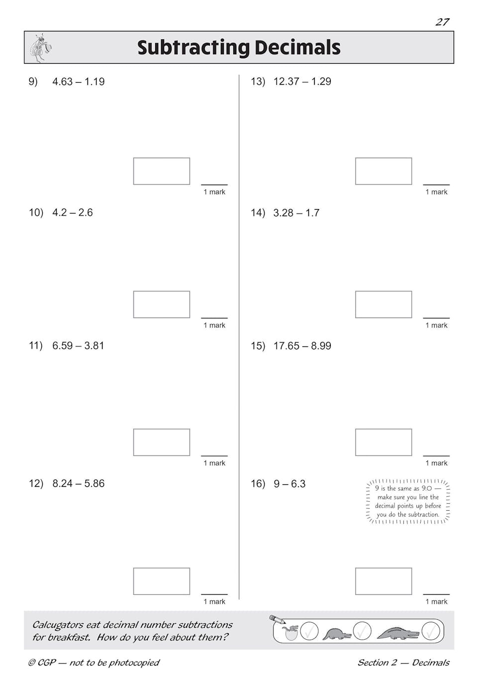 Sample of KS2 Maths SAT Buster Book Set 2026 Ages 10-11 CGP with Answers NEW ()