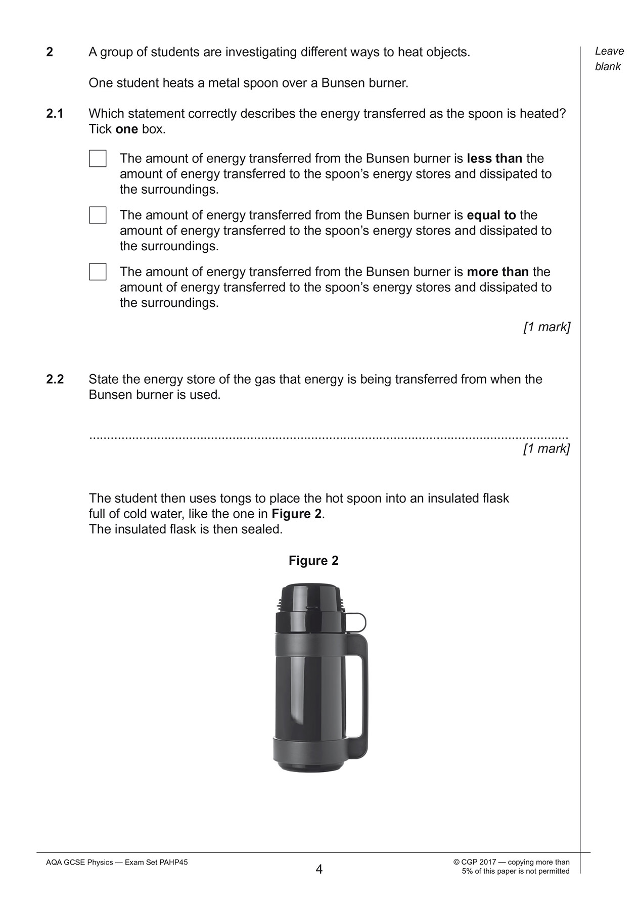 Sample of AQA GCSE Physics Practice Papers Higher Pack 1 Ages 15-16 CGP with Answers NEW (<li>ISBN : 9781782948278</li>)