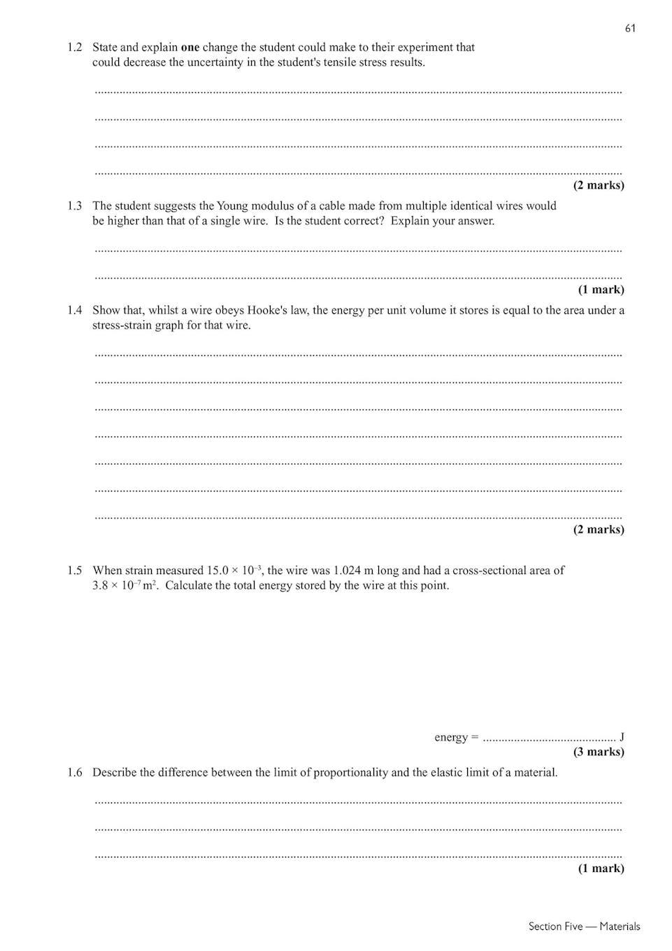 Sample of AQA Physics Year 1 & AS Revision & Practice Pack Ages 16-17 CGP with Answers ()