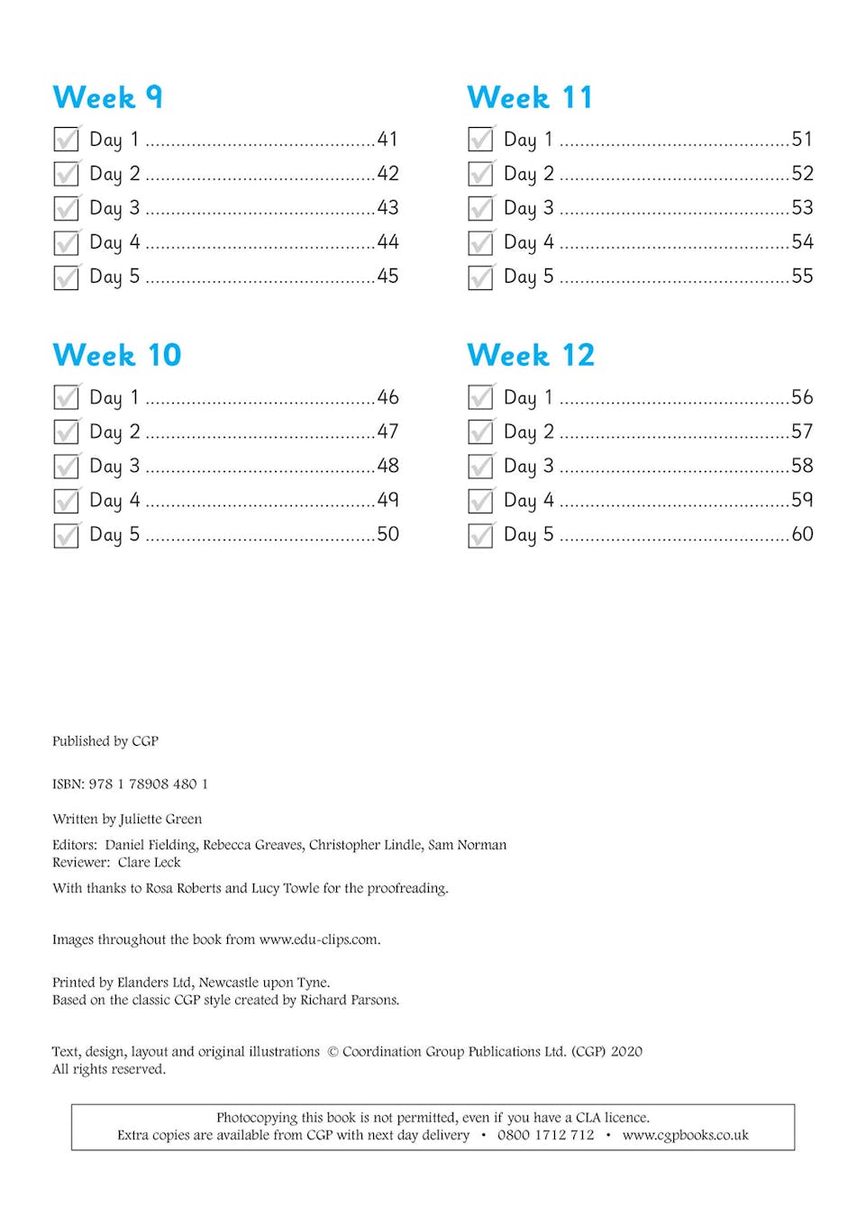 Sample of Reception Daily Practice Books Summer Term Ages 4-5 CGP with Answers NEW ()
