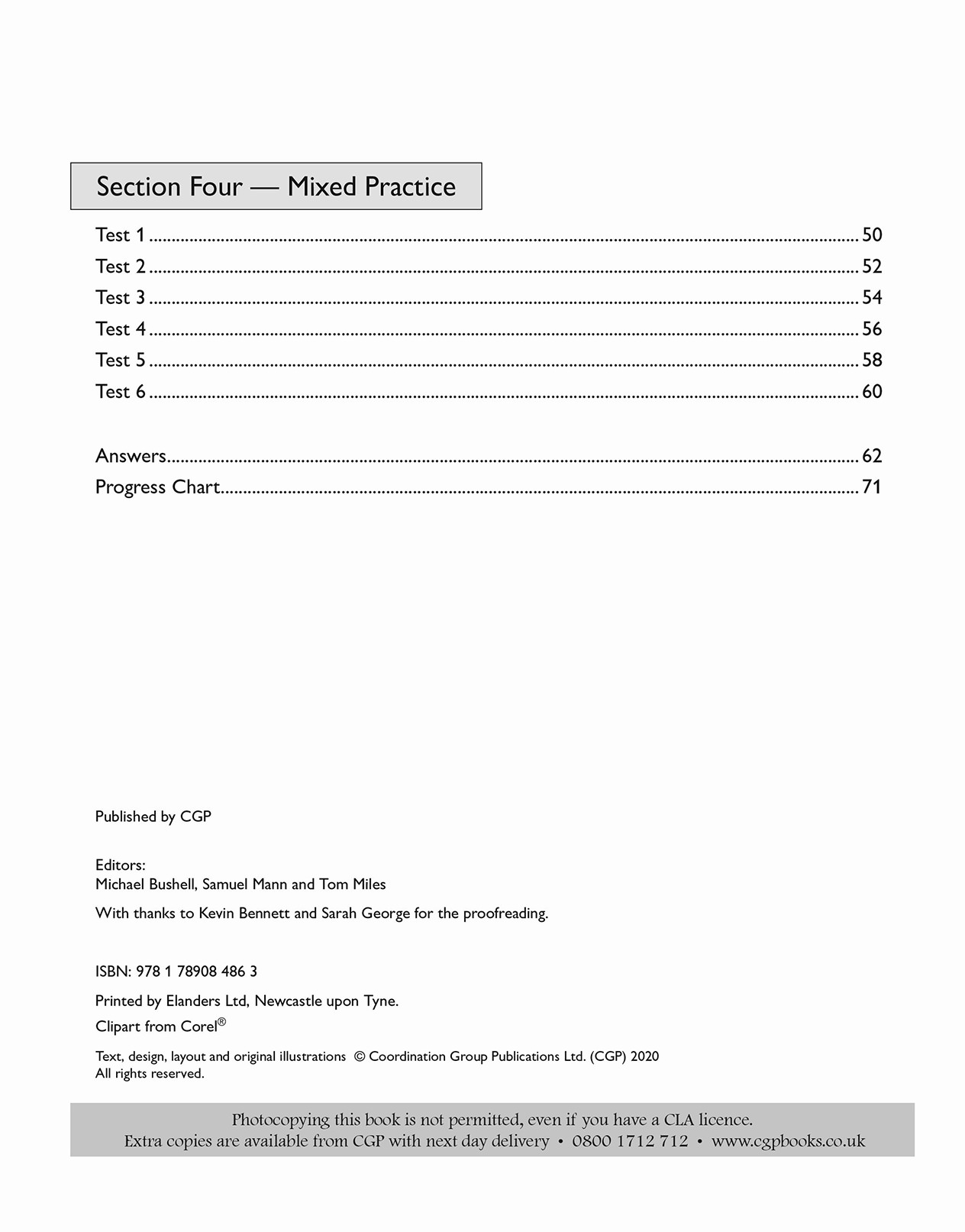 Sample of Functional Skills Maths Level 2 10 Min Tests | CGP | with Answers NEW (<li>ISBN : 9781789084863</li>)