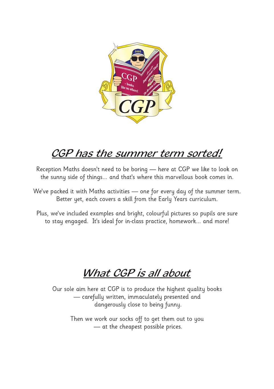 Sample of Reception Daily Practice Books Summer Term Ages 4-5 CGP with Answers NEW ()