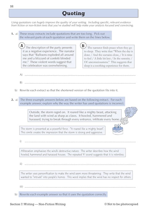 Sample of Year 9 English Study & Workbook Pack (Ages 13-14) ()