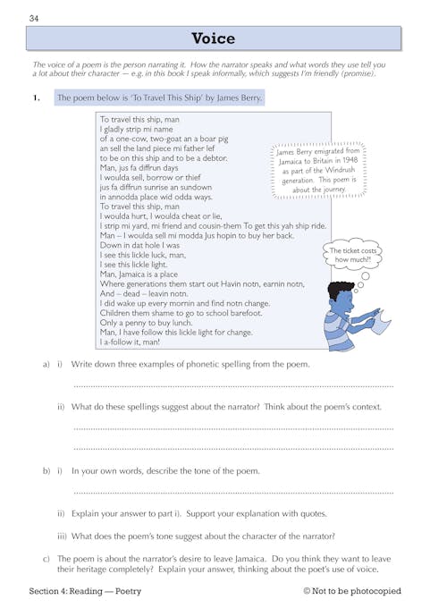 Sample of Year 9 English Study & Workbook Pack (Ages 13-14) ()