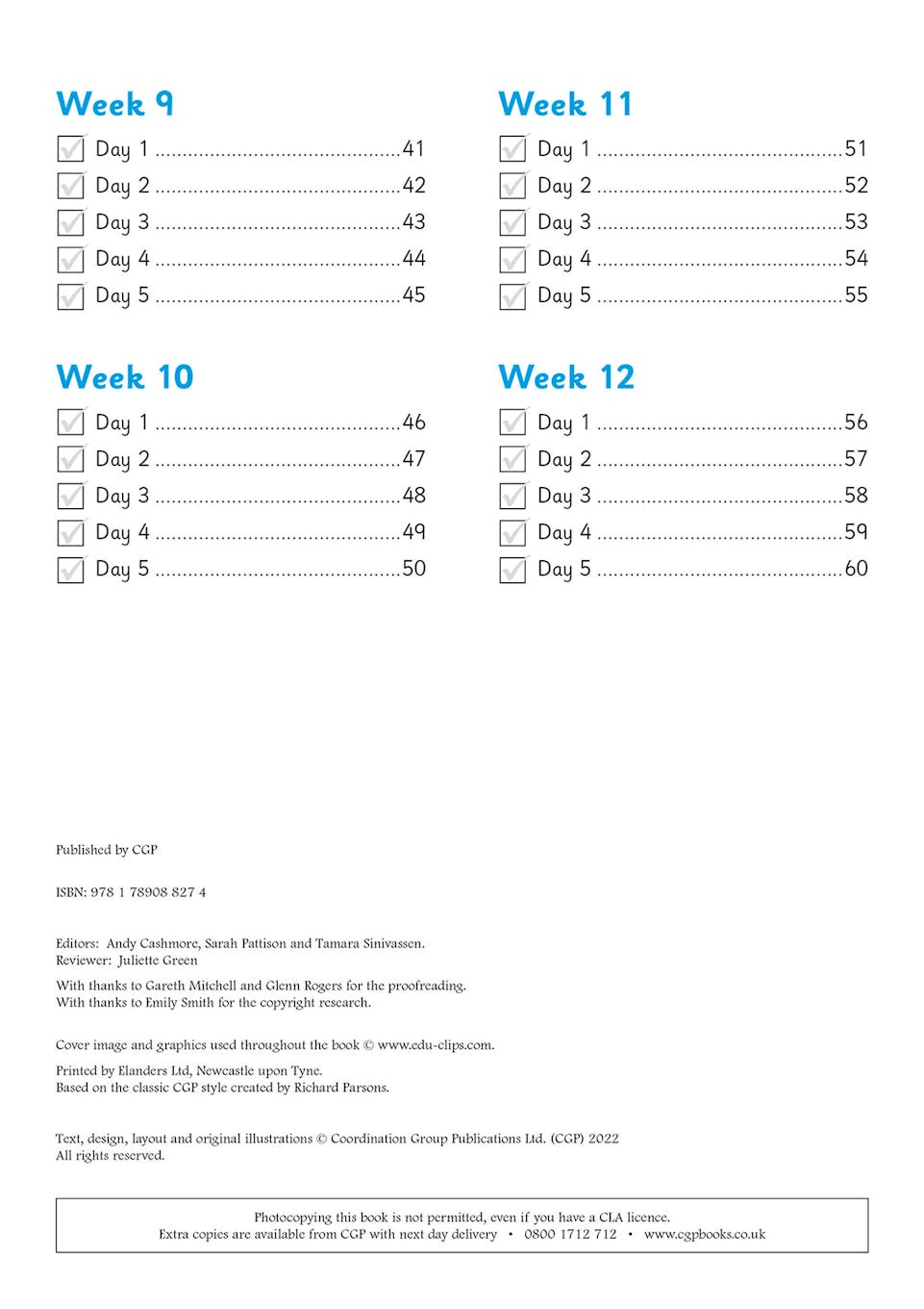 Sample of Reception Daily Practice Books Summer Term Ages 4-5 CGP with Answers NEW ()