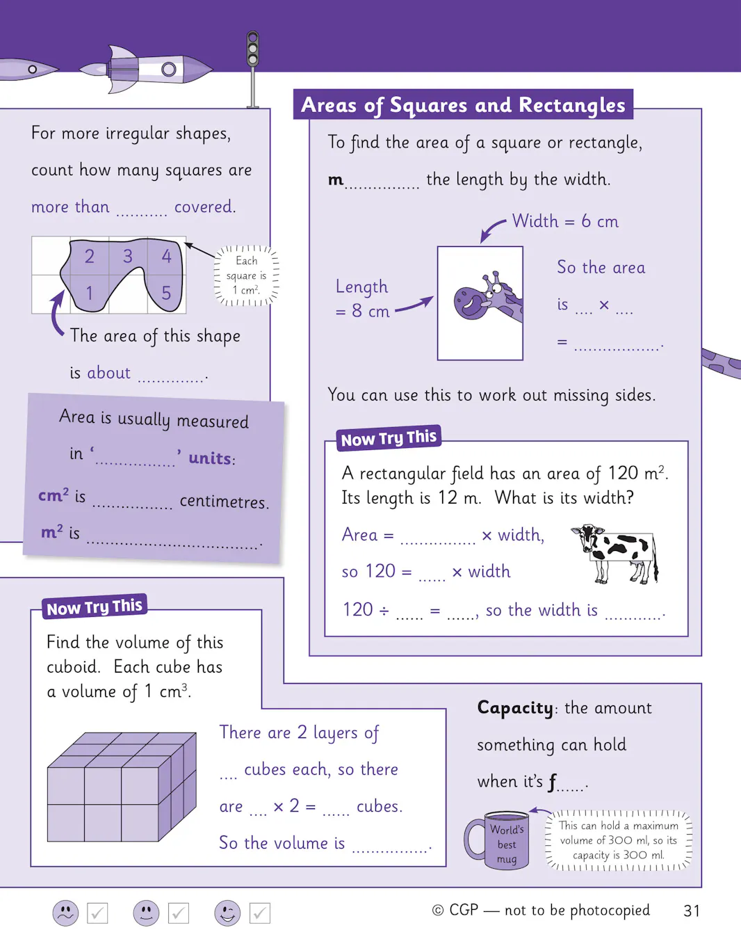 Sample of KS2 Y5 Maths English Science Knowledge Organiser Retriever CGP with Answers NEW ()