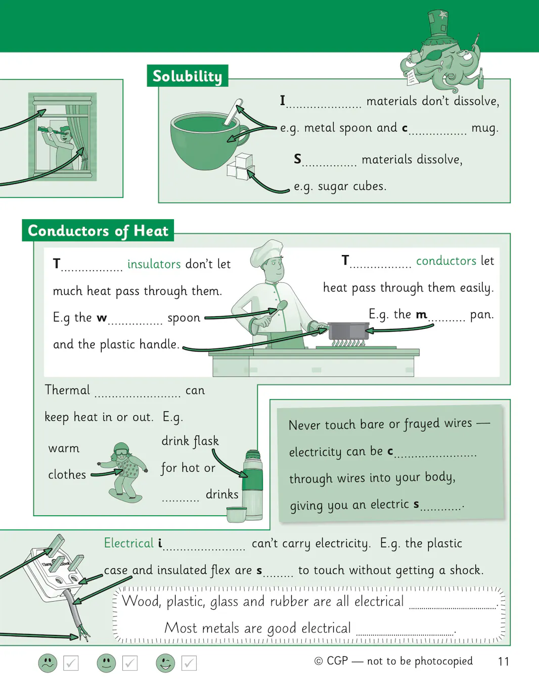 Sample of KS2 Y5 Maths English Science Knowledge Organiser Retriever CGP with Answers NEW ()