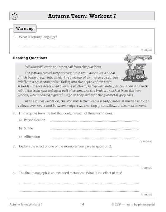 Sample of Year 9 English Study & Workbook Pack (Ages 13-14) ()