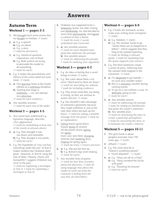 Sample of Year 9 English Study & Workbook Pack (Ages 13-14) ()