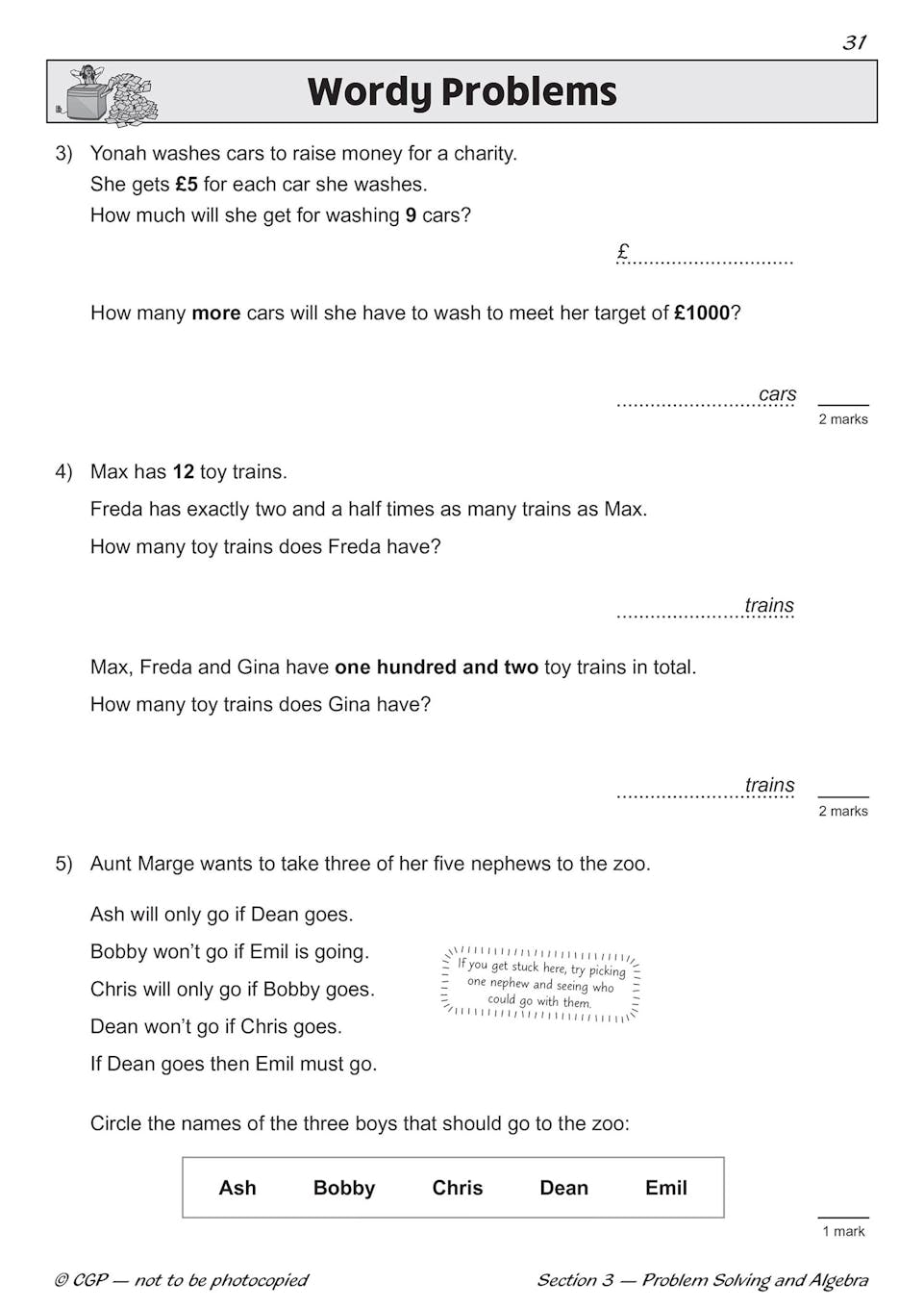 Sample of KS2 Maths SAT Buster Book Set 2026 Ages 10-11 CGP with Answers NEW ()