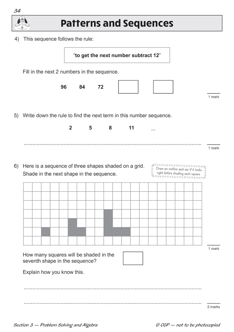 Sample of KS2 Maths SAT Buster Book Set 2026 Ages 10-11 CGP with Answers NEW ()