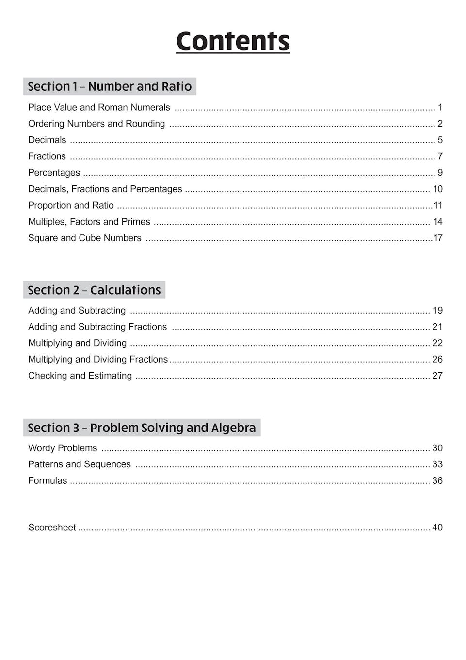 Sample of KS2 Maths SAT Buster Book Set 2026 Ages 10-11 CGP with Answers NEW ()