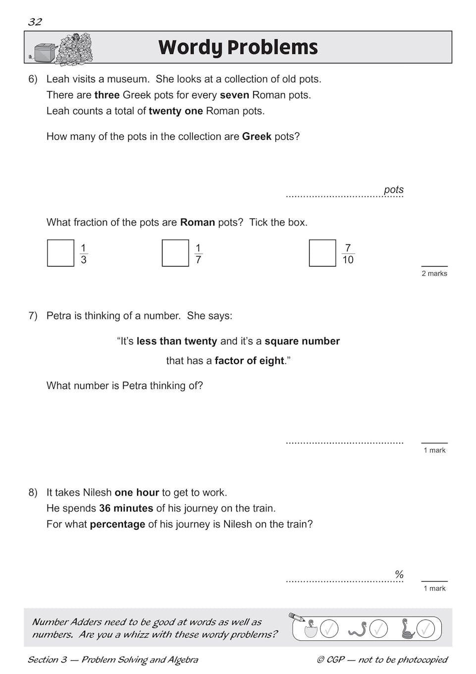 Sample of KS2 Maths SAT Buster Book Set 2026 Ages 10-11 CGP with Answers NEW ()