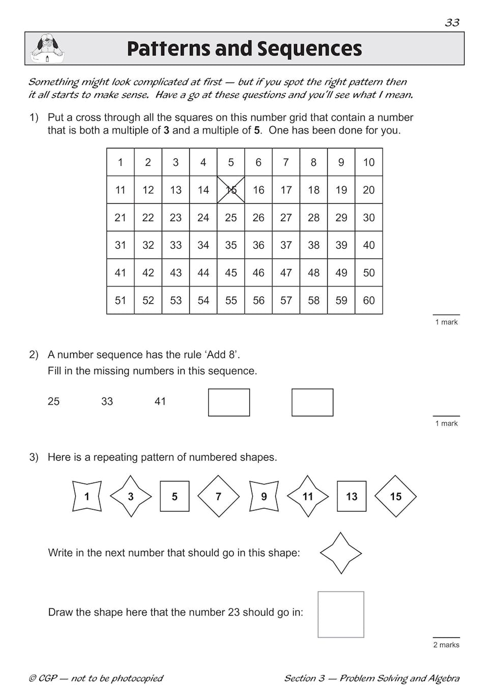 Sample of KS2 Maths SAT Buster Book Set 2026 Ages 10-11 CGP with Answers NEW ()