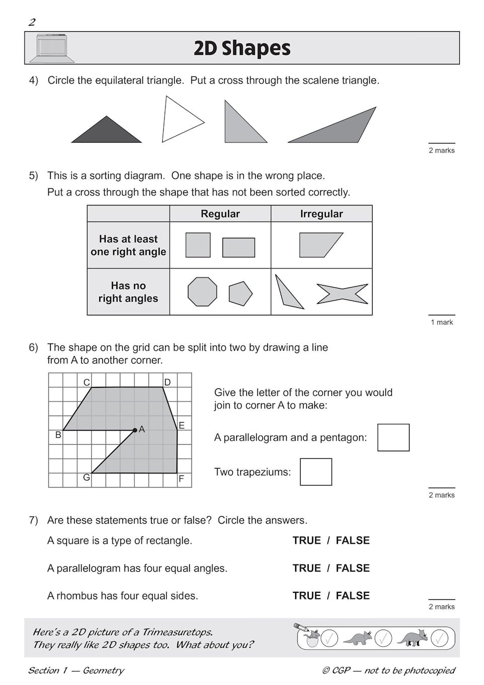 Sample of KS2 Maths SAT Buster Book Set 2026 Ages 10-11 CGP with Answers NEW ()