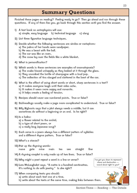 Sample of Year 9 English Study & Workbook Pack (Ages 13-14) ()