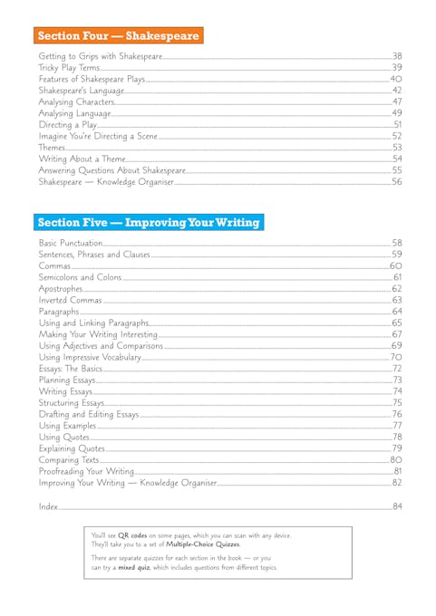 Sample of Year 9 English Study & Workbook Pack (Ages 13-14) ()