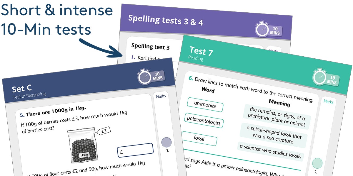 KS1 SATs 10-Minute Tests Pack (Ages 6-7)